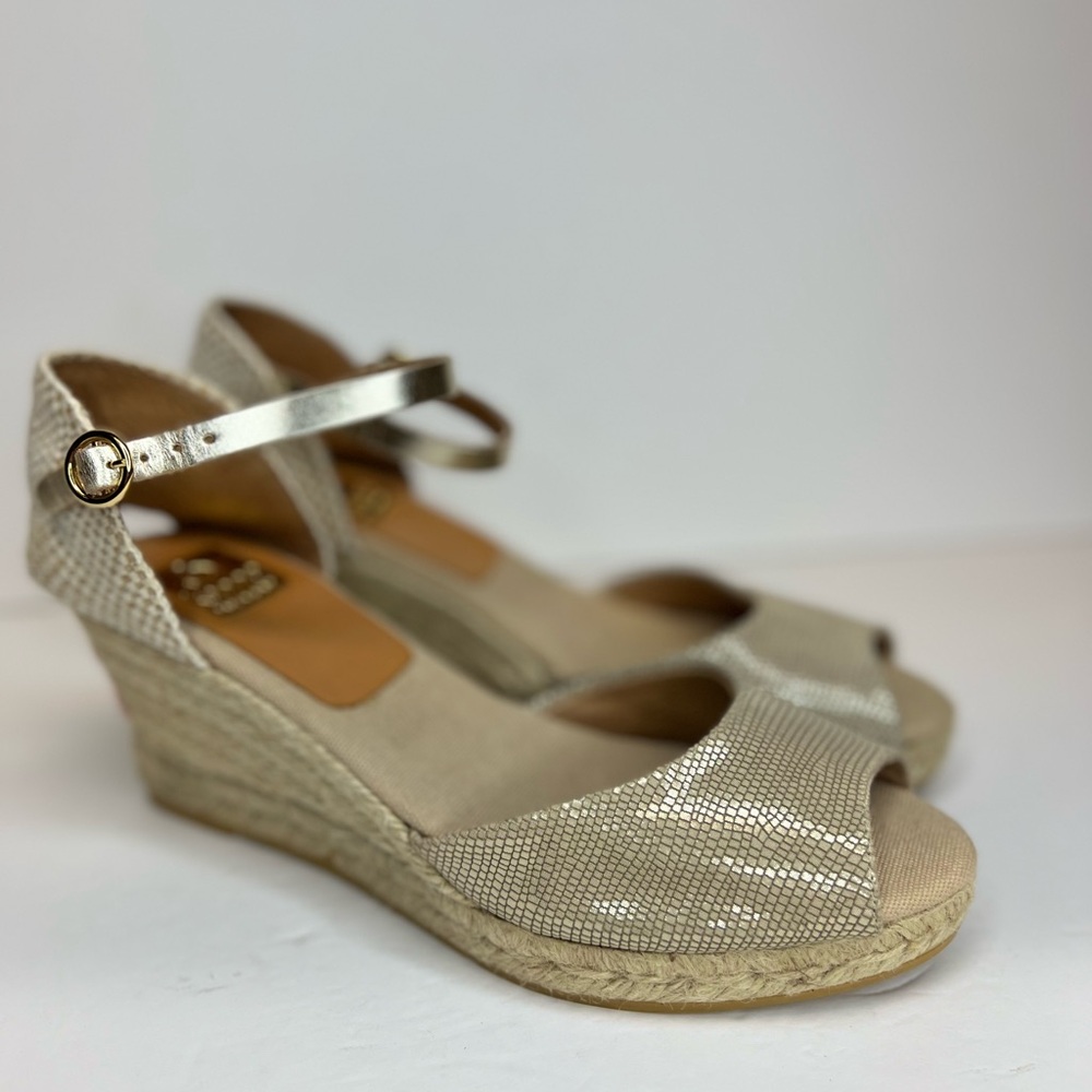 Kanna Womens Open Toe Wedge Espradilles Size 40EU/9US Made in Spain Superb!